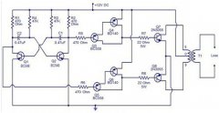 Ľһȫ60Wصĵ· һѹֱתΪѹֱٱ任ΪѹĹ̡˵·PCB·װT1230V6A9-0-9VѹμQ4Q6Q7Q8䱸ɢƬ12V7Ah