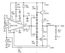 TDA7294 ⷨ΢ӣ SGS-THOMSON Microelectronics ;ʮƳ AB ൥ƬʽƵżɵ·оƬ 15 ˫зǶԳֱװ뼶˫;ܹɣƶ͹ DMOS ЧӦܰ뵼弼 TDA7294 ׼Ӧõ