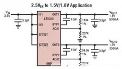 LT3029 һ˫ͨ΢ʡѹѹѹΧΪ 1.8V  20V ڲһԴÿͨʹһԴÿṩߴ 500mA һ 300mV ĵѹѹ ɵ 1.215